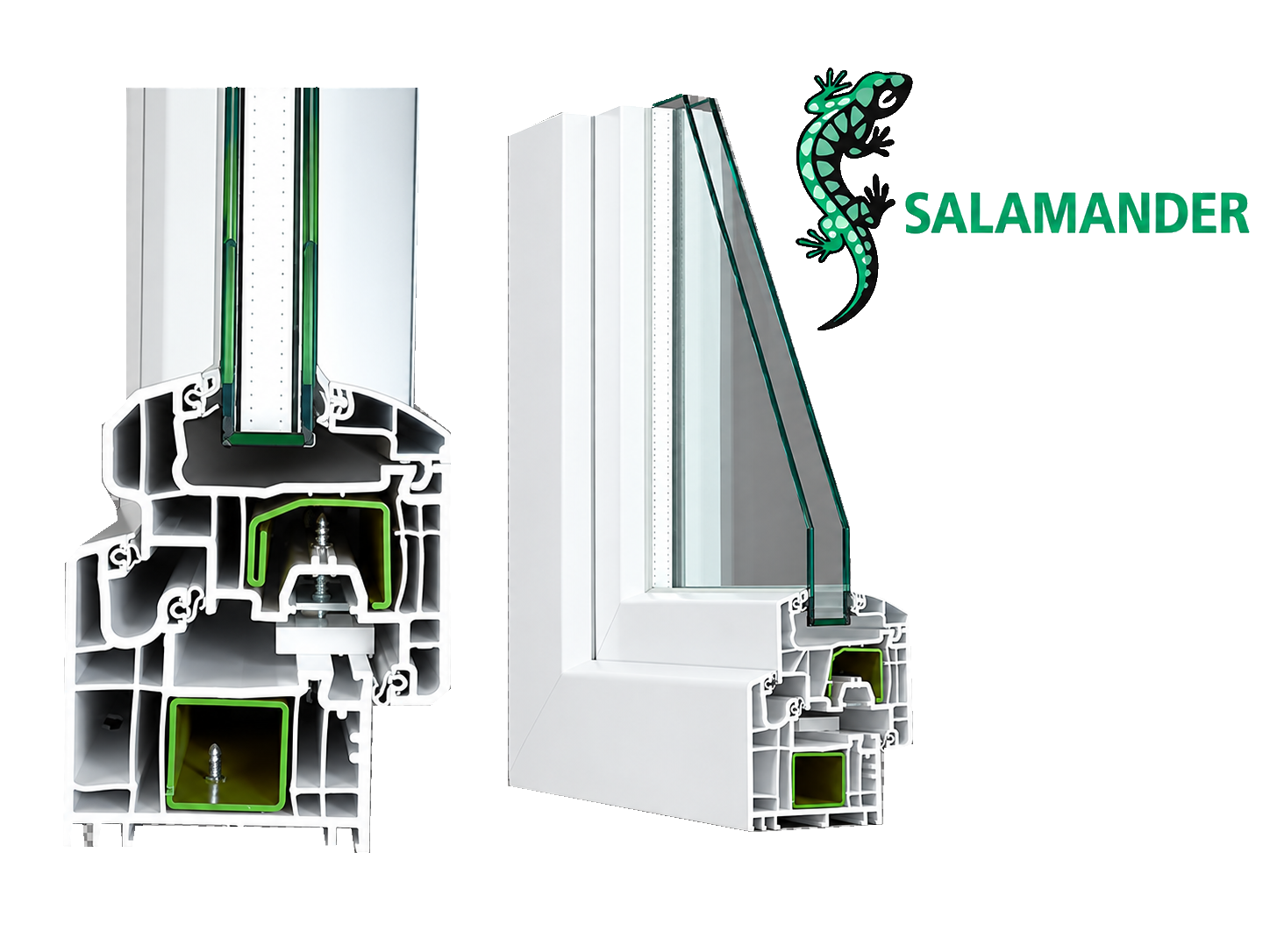 Profil Salamander, sistem PVC